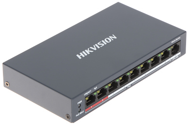 SWITCH POE DS-3E0109P-E/M(B) 8-PORT Hikvision
