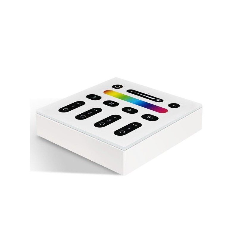 Gledopto 4 zonu LED RF bezvadu sienas panelis (Gledopto Pro LED kontrolleriem), kas darbojas no akumulatora (GL-W-003Z)