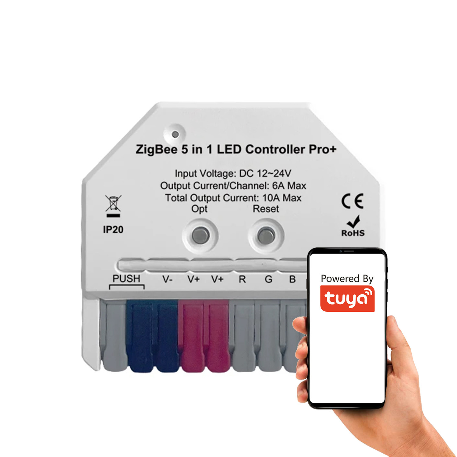 MINI 5 в 1 контроллер для светодиодных лент Home Assistant Hue ZigBee TUYA