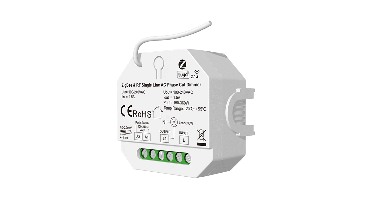 LED reostats bez N 1 kanāla RF2,4 GHz SD sērijas ZigBee HUE TUYA