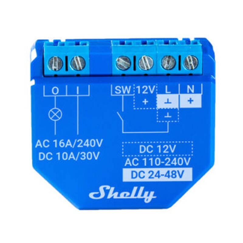 Wi-Fi Smart Switch Shelly, 1 канал, 16А Shelly