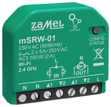 VIEDAIS VADĪTĀJS RUTOŠU SLĒĢIEM M/SRW-01 Wi-Fi 230&amp,nbsp,V AC ZAMEL