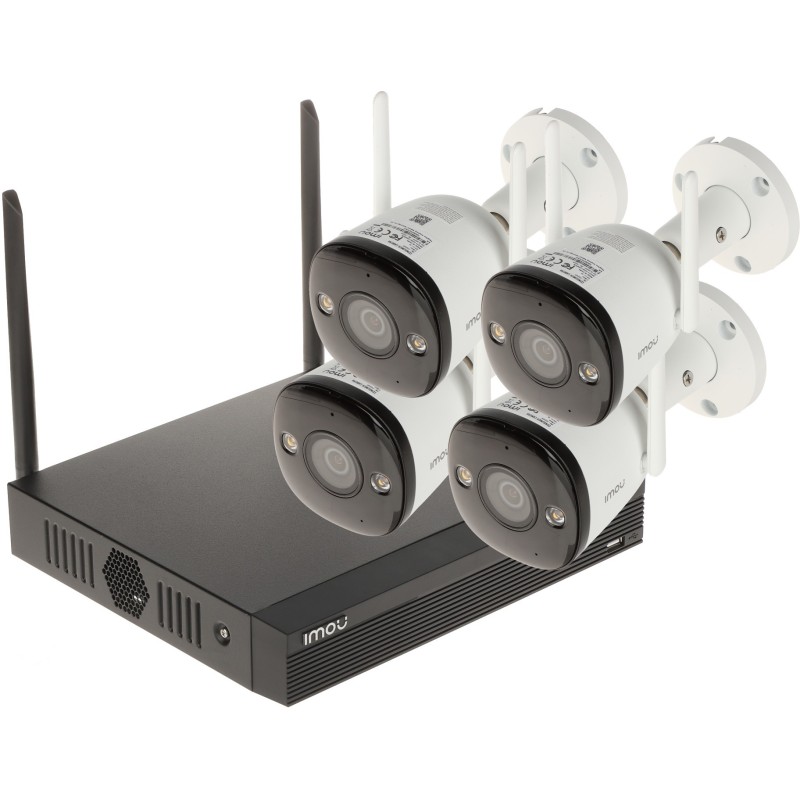 SURVEILLANCE KIT KIT/NVR1104HS-W-S2/4-F22FE Wi-Fi, 4 CHANNELS HDD 1TB - 1080p 2.8 mm IMOU
