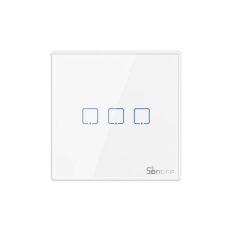 Smart Wireless Wall Switch Sonoff T2EU3C-RF 433MHz (3-channel)