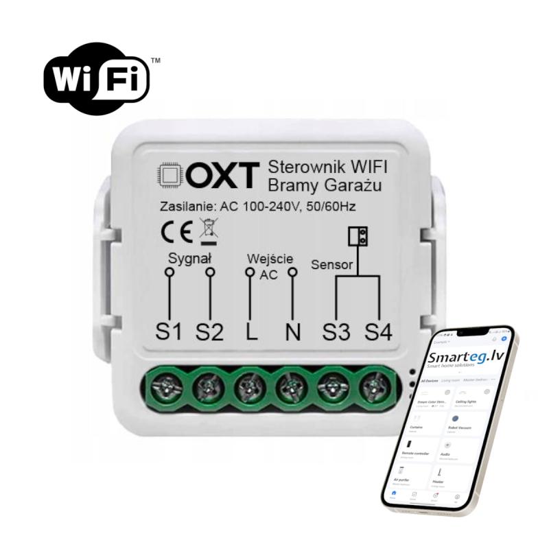 Zigbee 1-кнопочный релейный модуль 5А