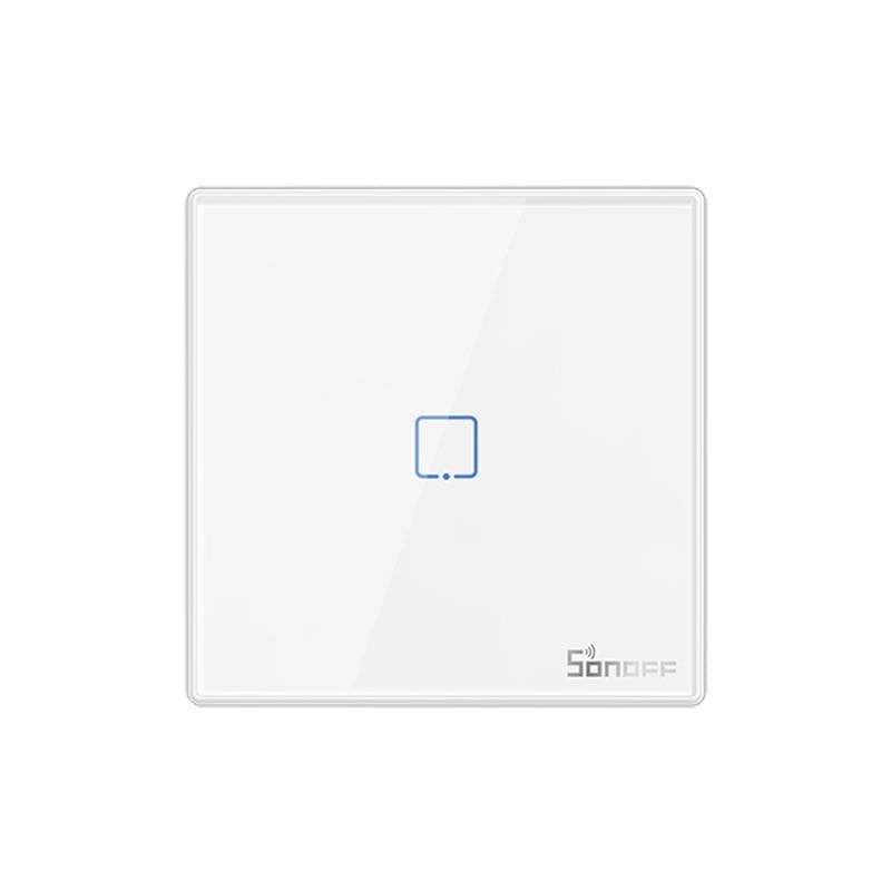 Viedais bezvadu sienas slēdzis Sonoff T2EU1C-RF 433MHz (1 kanāls)