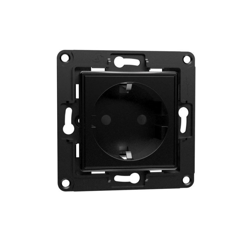 Shelly wall socket EU, black (accessory for Shelly Wall switch system)