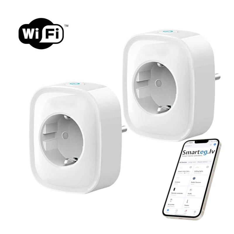 Smart socket WiFi Gosund SP1 (2-pack), Tuya