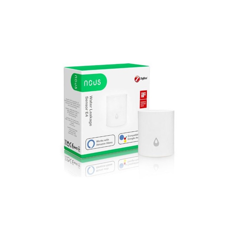 Nous E4 Zigbee viedais ūdens noplūdes sensors
