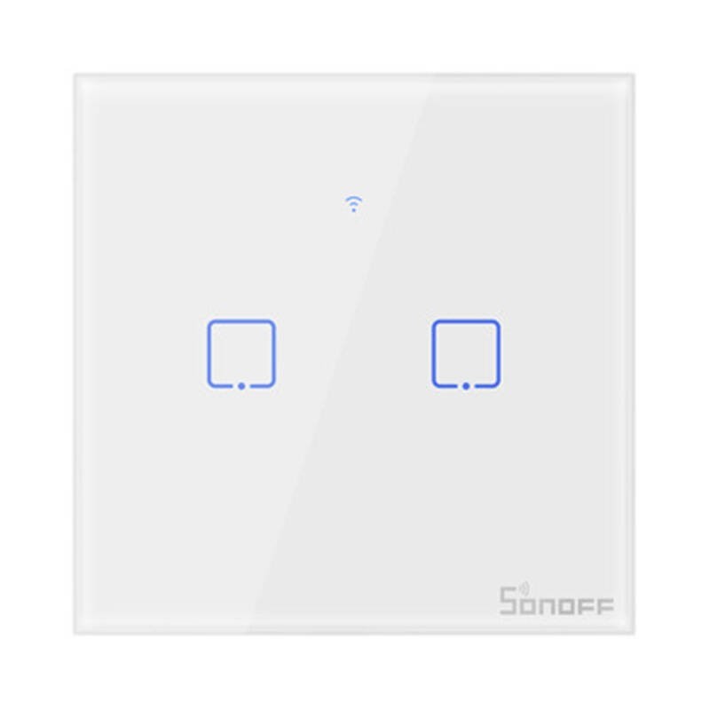 Smart Switch WiFi + RF 433 T1 EU TX (2-channel) Sonoff