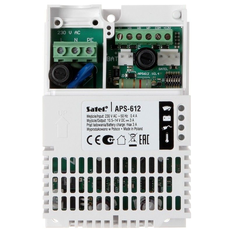 BUFFERED SWITCHING POWER SUPPLY ADAPTER APS-612 SATEL