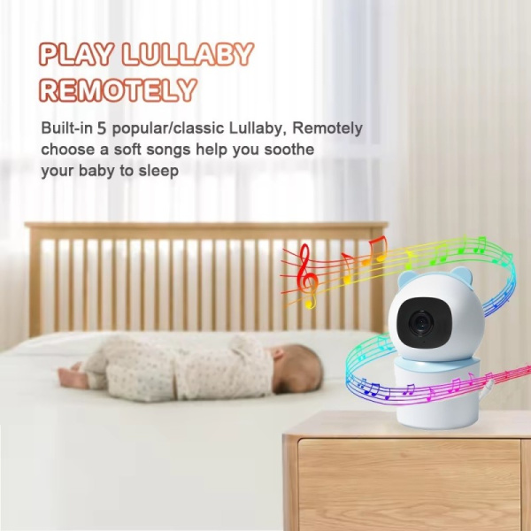 Smart Security iekštelpu kamera BABY, 355° 50° P/T, WiFi, 4MP, zila