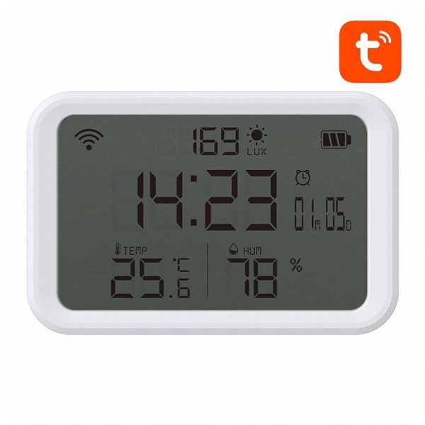 Viedais temperatūras un mitruma sensors WiFi  NAS-CW01W TUYA Neo