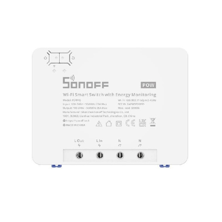 Viedais Wi-Fi slēdzis ar enerģijas pārraudzību POWR3 (25A/5500W) Sonoff
