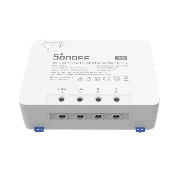 Viedais Wi-Fi slēdzis ar enerģijas pārraudzības Sonoff POWR3 (25A/5500W)