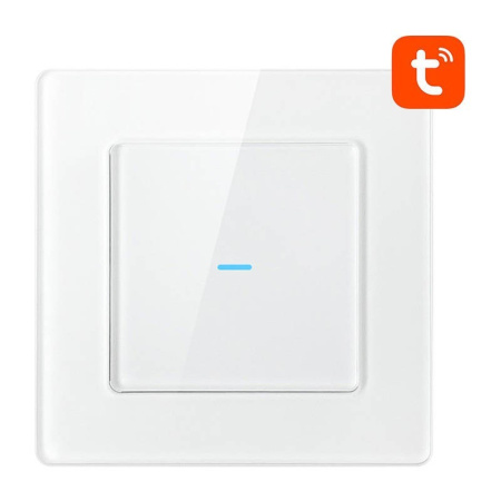 Viedais gaismas slēdzis WiFi N-TS10-W1 1 virziena TUYA (balts) Avatto