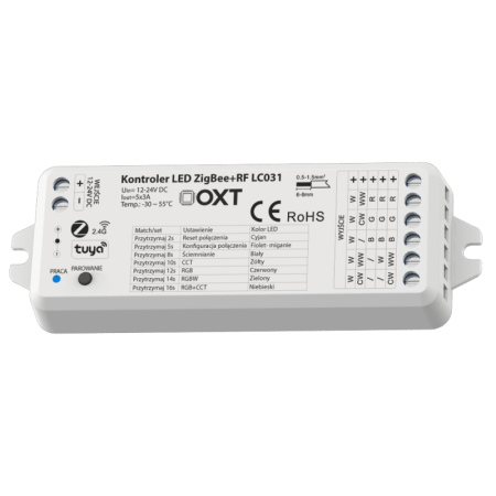 OXT Kontroler LED ZigBee + RF RGBW+CCT SD HUE TUYA