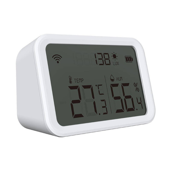 Умный датчик температуры и влажности  NAS-TH02W ZigBee Tuya с ЖК-экраном