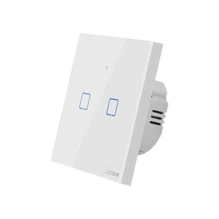 Smart Switch WiFi + RF 433 Sonoff T1 EU TX (2 kanāli)