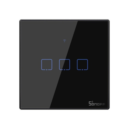 Smart Switch WiFi + RF 433 Sonoff T3 EU TX (3 kanāli)