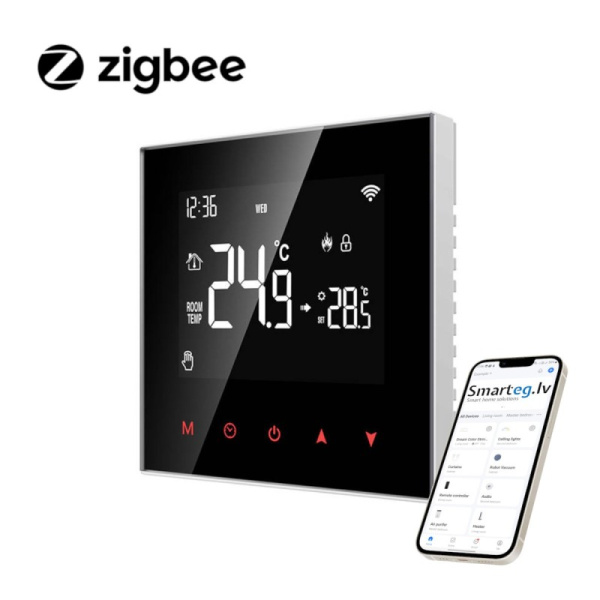 Viedais ūdens sildīšanas termostats Avatto ZWT100 3A Zigbee Tuya