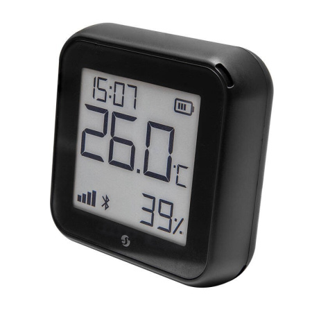 Temperatūras un mitruma sensors WIFI Shelly H&T gen3 (melns)