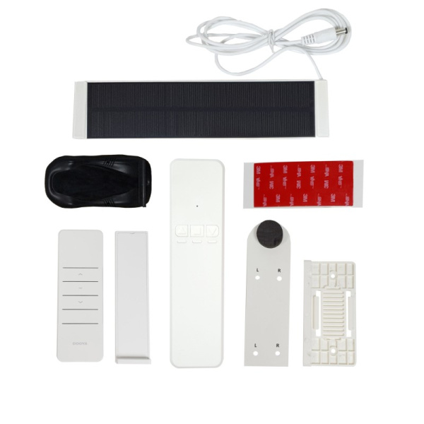 SmartWise shade / blind motor, with RF remote controller and solar panel