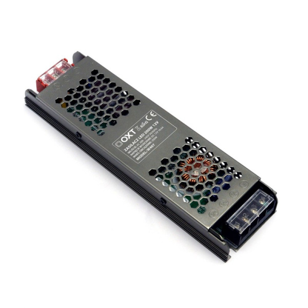 12V 200W Slim IP20 PRO LED barošanas avots