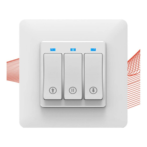 Balts rullīšu slēdzis 3 pogas Zigbee