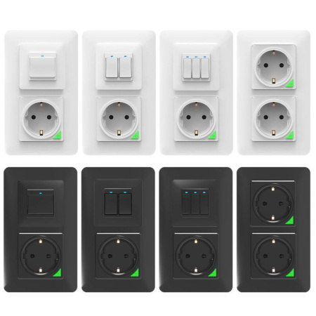 Balts rullīšu slēdzis 3 pogas Zigbee