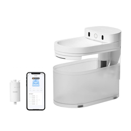 Catlink Pure 3 viedā suņu un kaķu strūklaka/dzērājs (balts)