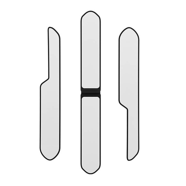 T-Space bufera aizsarga komplekts Tesla Baseus Pack of 6 (melns)