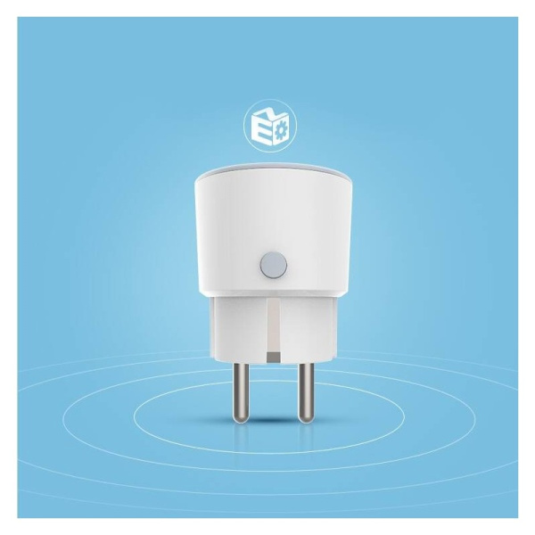 Умная розетка WiFi Измерение потребляемого тока 16А TUYA