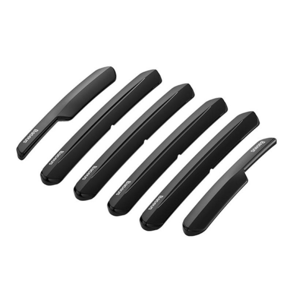T-Space bufera aizsarga komplekts Tesla Baseus Pack of 6 (melns)