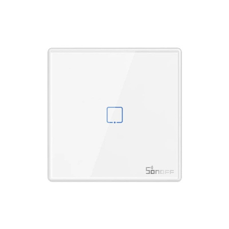 Viedais bezvadu sienas slēdzis Sonoff T2EU1C-RF 433MHz (1 kanāls)