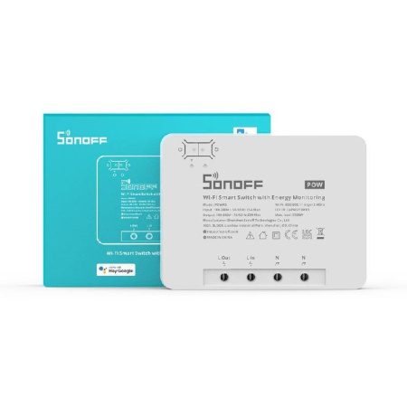 Viedais Wi-Fi slēdzis ar enerģijas pārraudzības Sonoff POWR3 (25A/5500W)