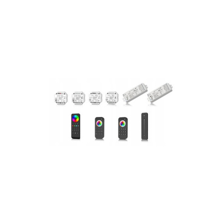Tālvadības pults RGB+CCT kontrollerim 4 Zones Panel 230V Black SD Series