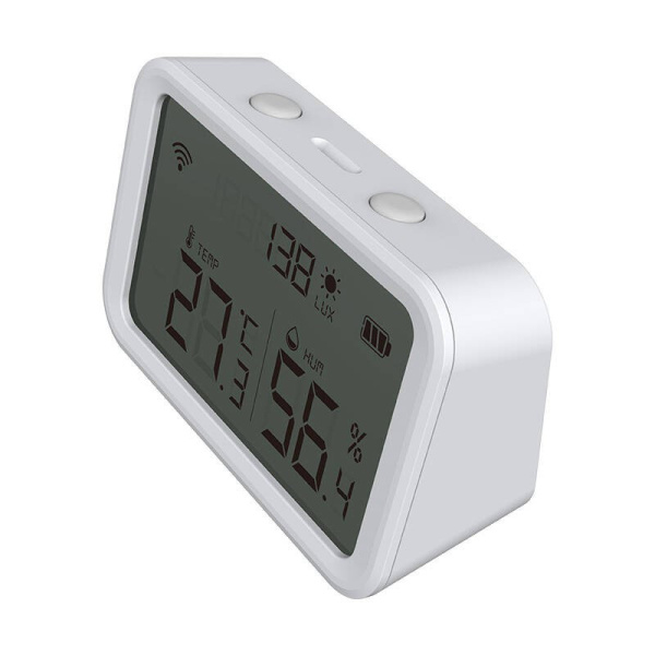 Умный датчик температуры и влажности  NAS-TH02W ZigBee Tuya с ЖК-экраном