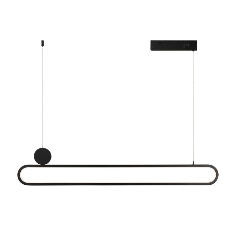 OVALE Smart piekarams gaismeklis melns 122cm 50W Tuya WiFi ar BEACON atbalstu