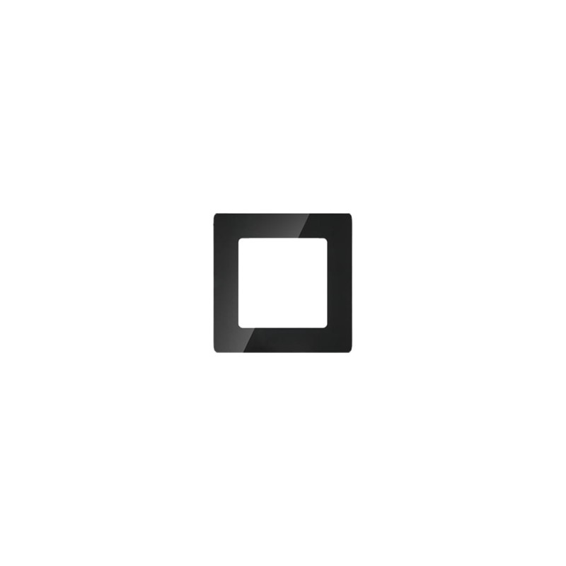Black glass socket frame