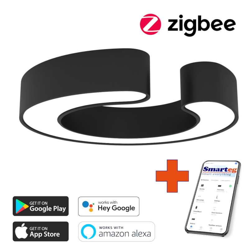 Умная потолочная лампа 60см 43Вт Zigbee