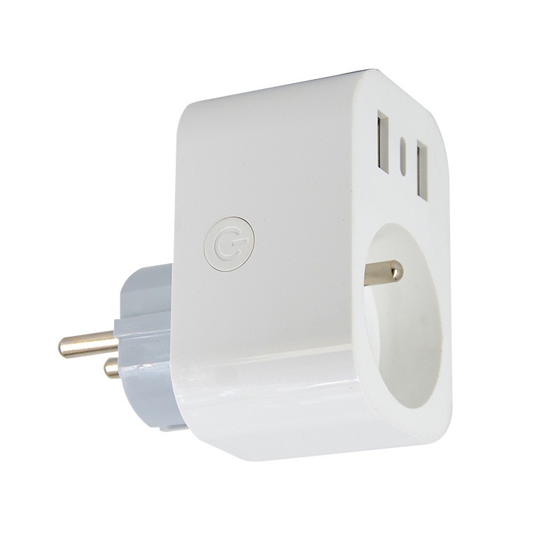 Умная внутренняя розетка v2 со штекером, тип E, 2xUSB, 1xUSB C, WiFi