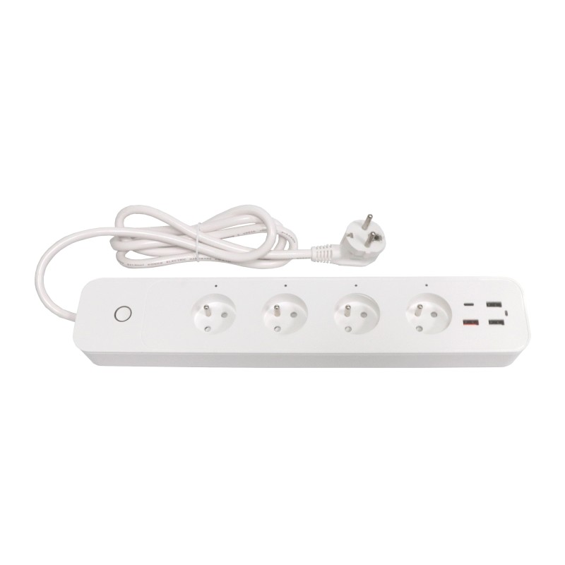 Smart pagarinātājvads 4AC + 3xUSB +1xUSB C, Barošanas piegāde, WiFi