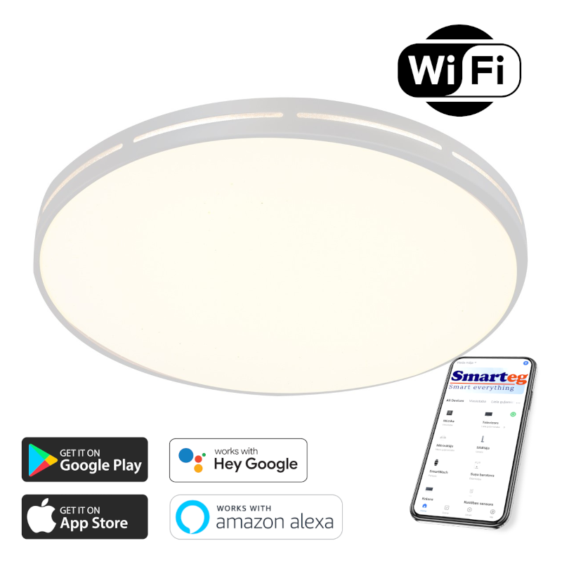 Smart lamp 42cm 20w white Wi-Fi