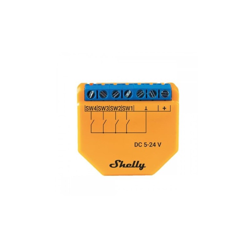 Беспроводной переключатель входа / контроллер сцены Shelly Plus i4 DC