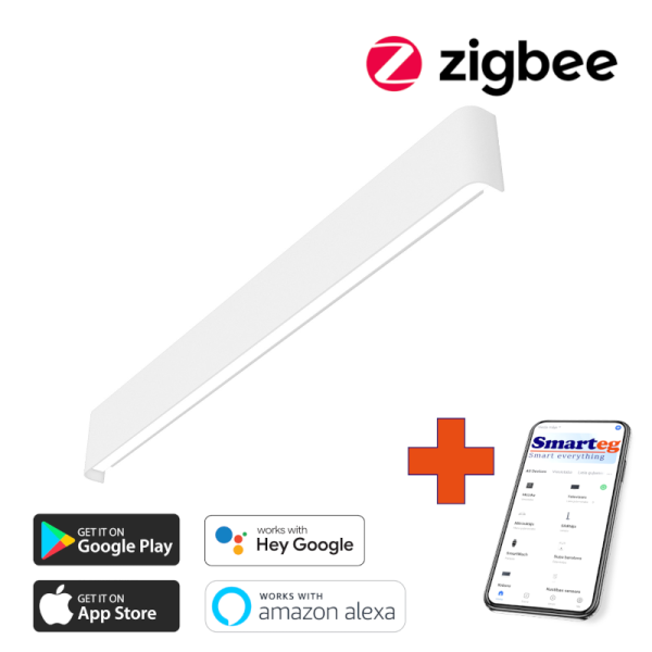 Sienas lampa 76 cm 40w balts Zigbee