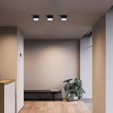 Viedā šūnu lampa 15x15cm 12W melna (Zigbee)