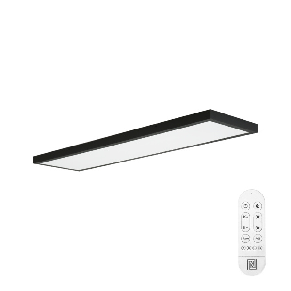 Immax NEO liTE FRAME Smart griestu gaismeklis 120x30cm, IP44, CCT, WiFi, Tuya, BEACON black