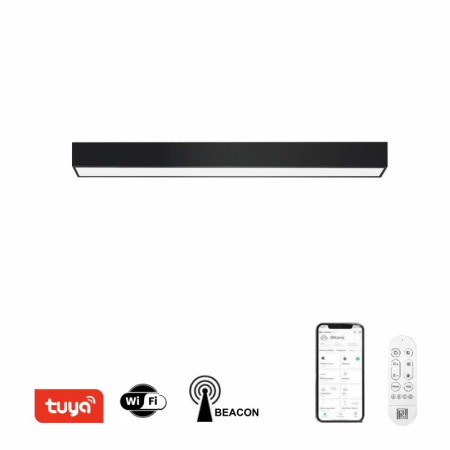 liTE LUNGO Smart griestu lampa BLACK 90cm 29W 2204lm Tuya WiFi BEACON