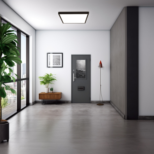 Immax NEO liTE FRAME Smart ceiling luminaire 60x60cm, IP44, CCT, WiFi, Tuya, BEACON black